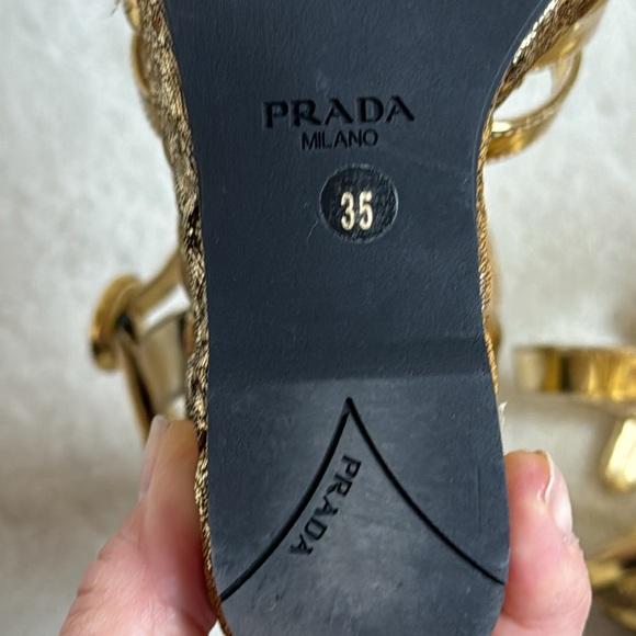 PRADA PLATFORM SANDALS,35 - Picture 8 of 9